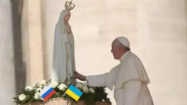 Video de la celebracin en que el Papa Consagra Rusia y Ucrania al Inmaculado Corazn de Mara