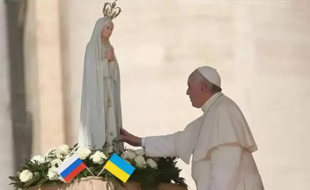 Video de la celebración en que el Papa Consagra Rusia y Ucrania al Inmaculado Corazón de María