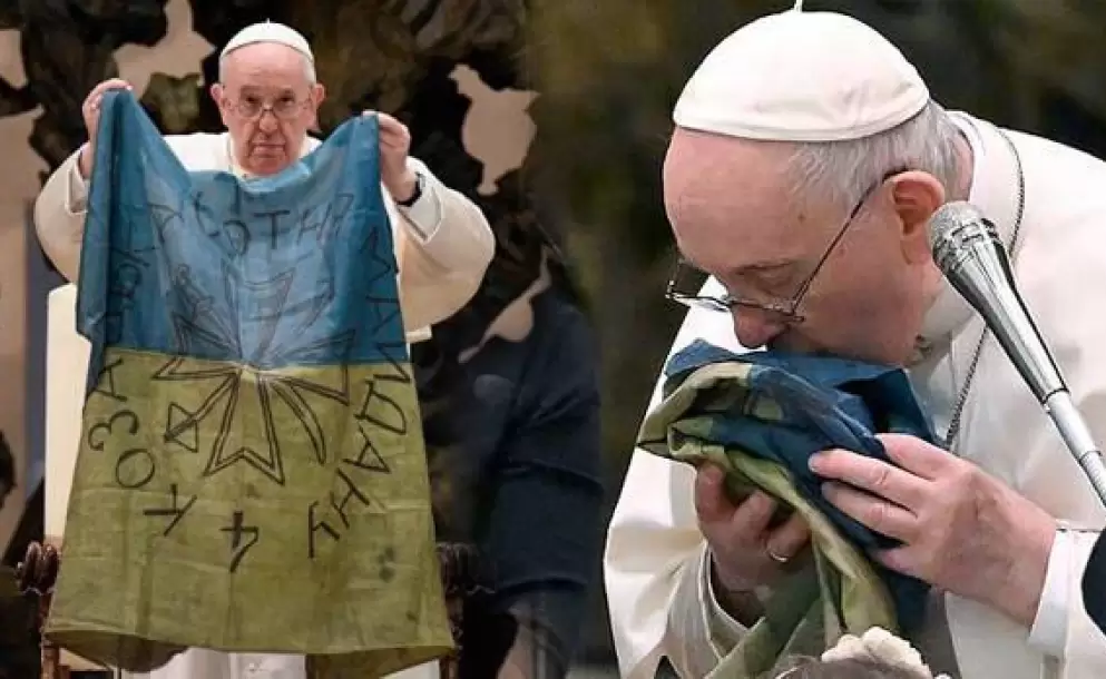 Video. El Papa sigue denunciando la agresión de Rusia que está destruyendo Ucrania: “Sangre inocente grita al cielo”