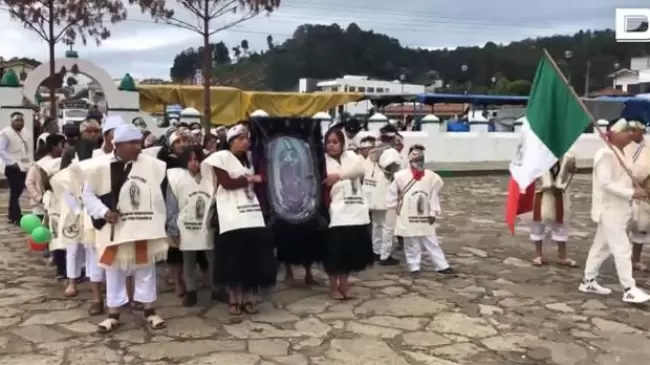 Los indgenas mexicanos comienzan la peregrinacin por la Virgen de Guadalupe