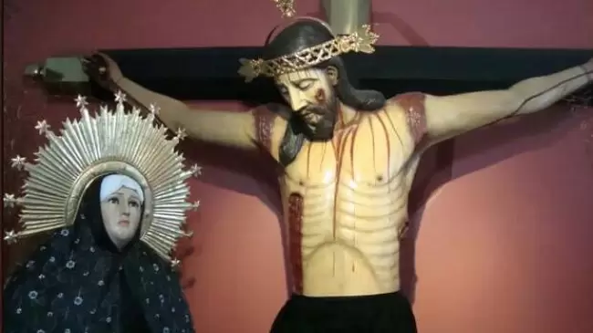 Al Cristo de la Reconciliacin queran fusilarlo. Hoy es fuente de fe y esperanza para miles de devotos