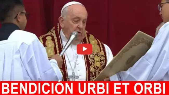 Bendicin Urbi et Orbi por la Natividad de Nuestro Seor Jesucristo