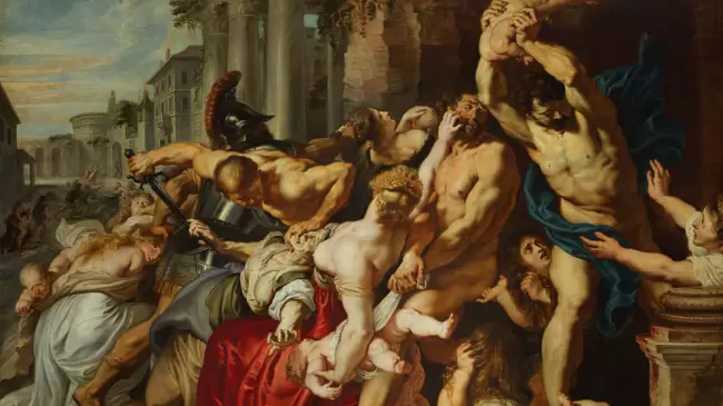 La masacre de los Santos Inocentes en pintura de Rubens.