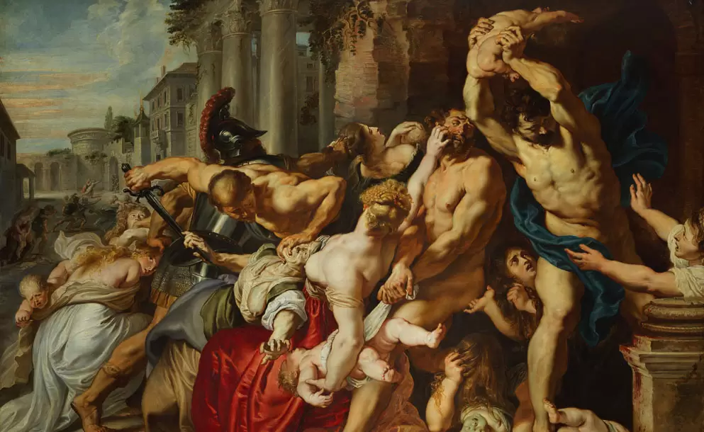 La masacre de los Santos Inocentes en pintura de Rubens.