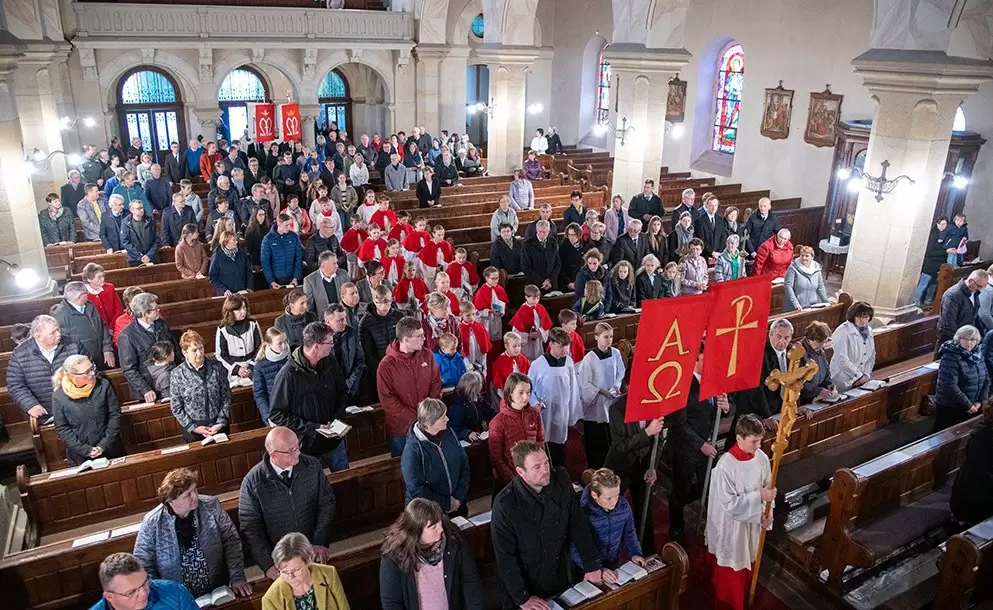 Comunidad de la parroquia Maria Rosenkranzkonigin (Radibor-Sajonia, Alemania).