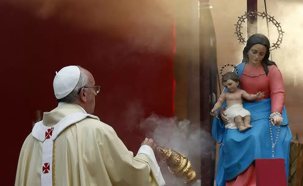 papa francisco - virgen maria