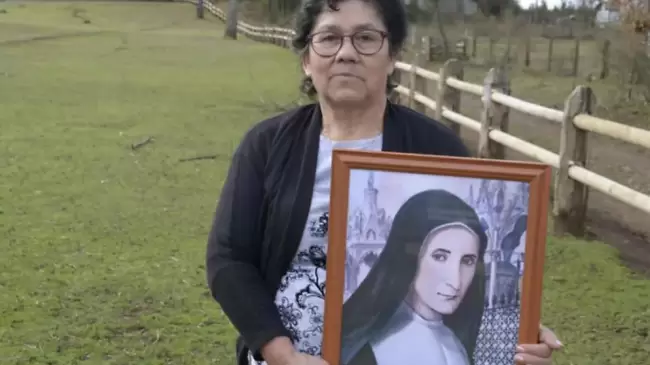 Audelia Parra beneficiaria del milagro.