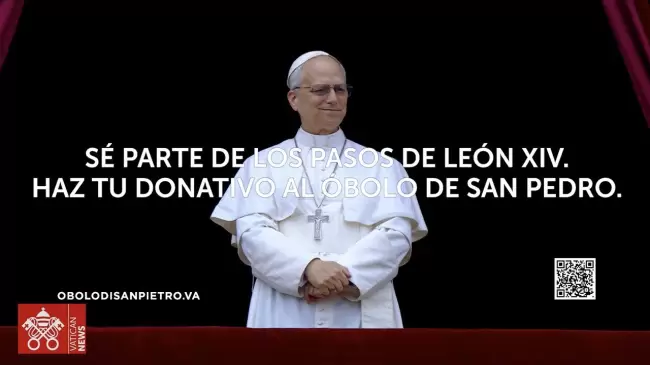Apoya los pasos de Papa Len XIV!: Dona al bolo de San Pedro 2025