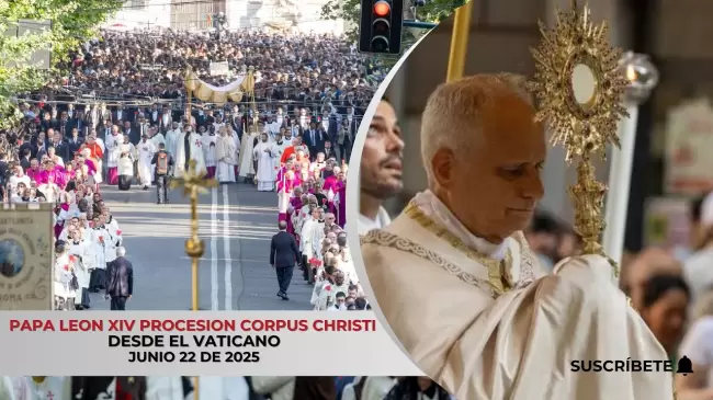 Histrico. Primera Procesin de Papa Len XIV en Corpus Christi por las calles de Roma
