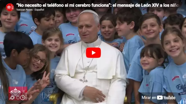 papa leon y ninos